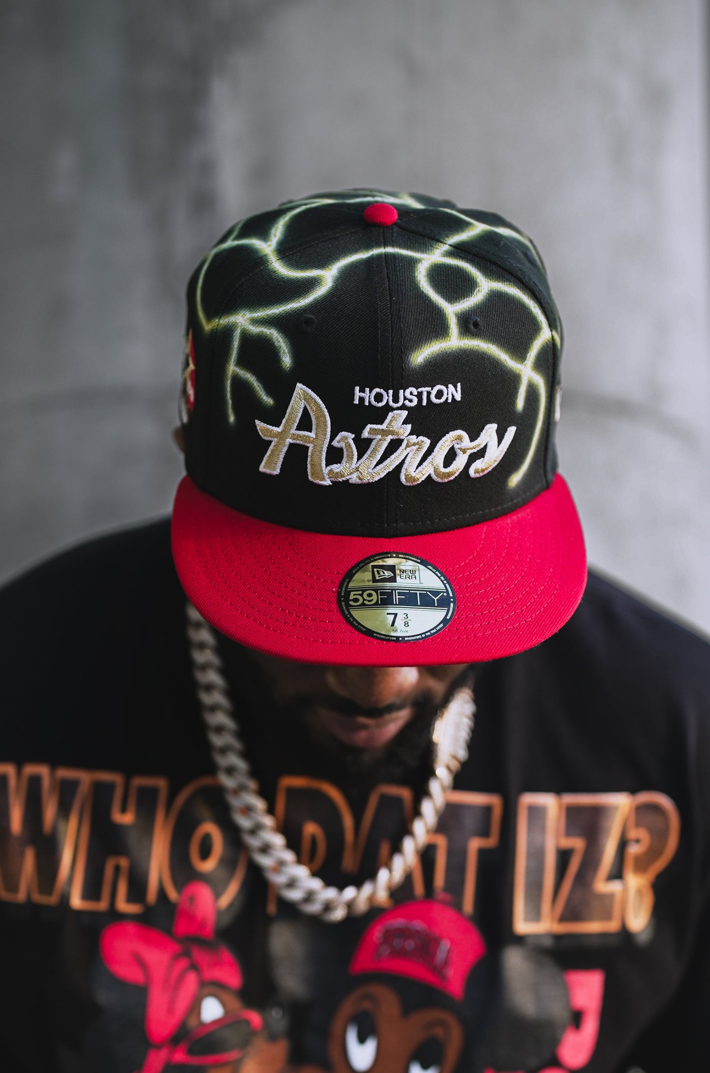 Persona Astros Fitted - Black/Red