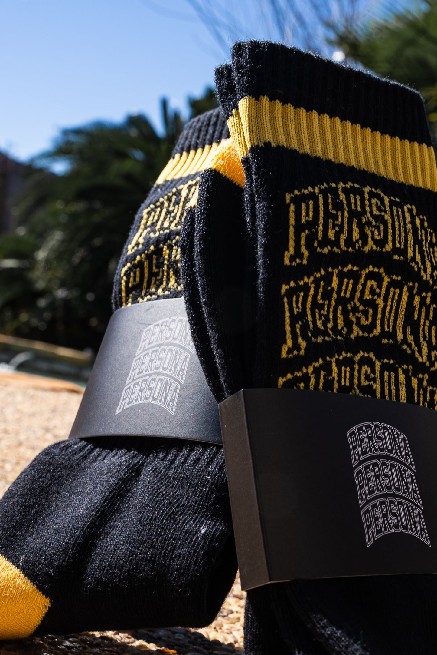 Persona Socks - Black & Yellow