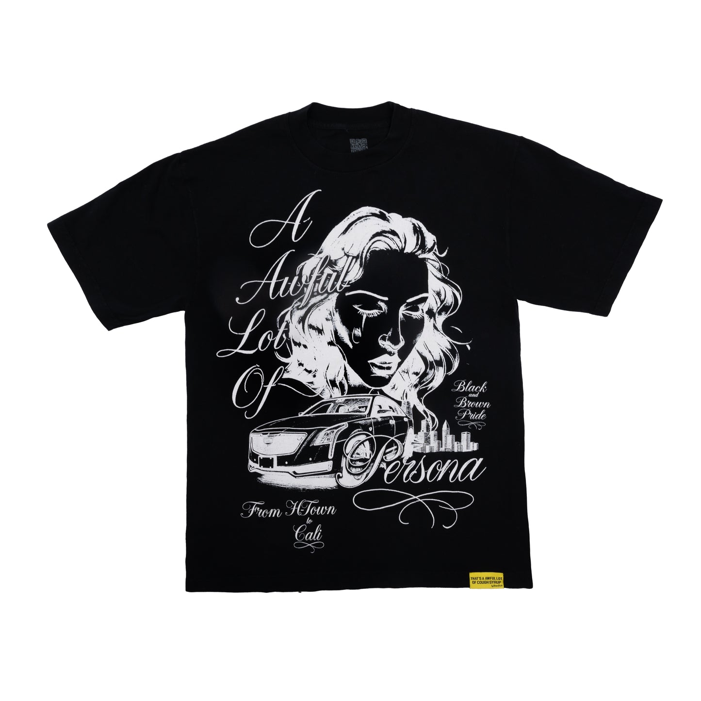 HTOWN CALI TEE BLACK WHITE
