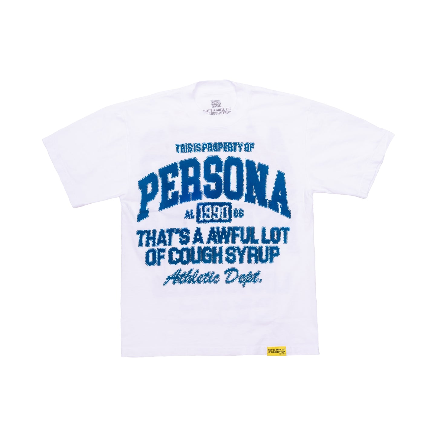 ATHLETICS TEE BLUE WHITE