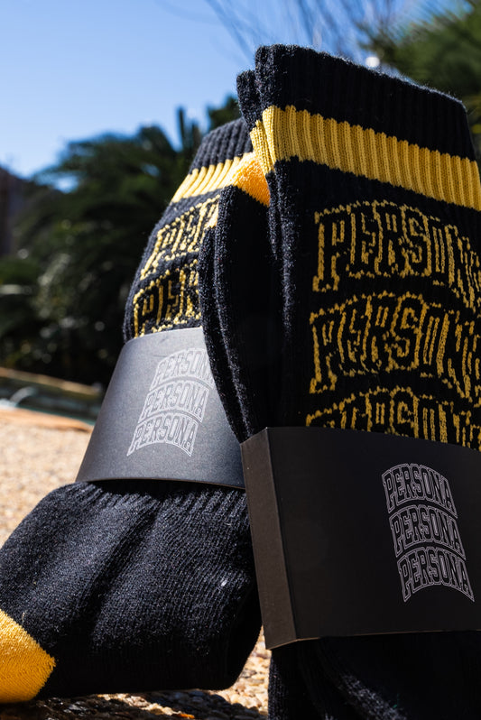 Persona Socks - Black & Yellow