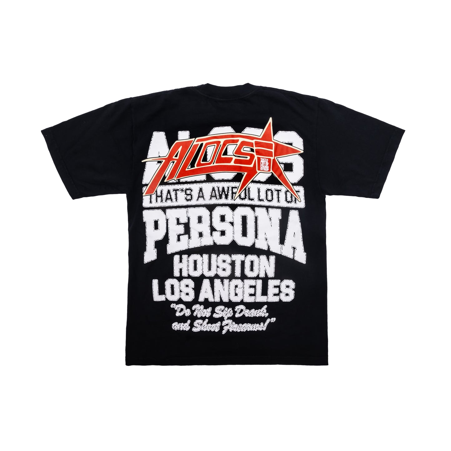 ATHLETICS TEE BLACK WHITE