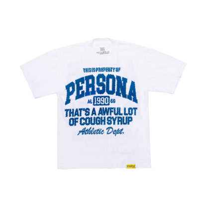 ATHLETICS TEE BLUE WHITE